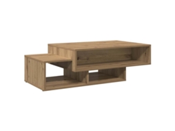 Mesa de Centro MAISON EXCLUSIVE em Derivados de Madeira Carvalho Artisiano (105x55x32 cm)