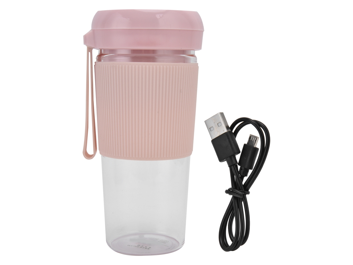 Copo Espremedor Mini Portátil Usb Recarregável 280ml para Frutas e Milkshakes