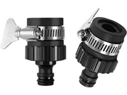 Omni 2 Peças Adaptador Universal de Torneira de 16mm com Pino para Mangueira de Jardim e Cozinha