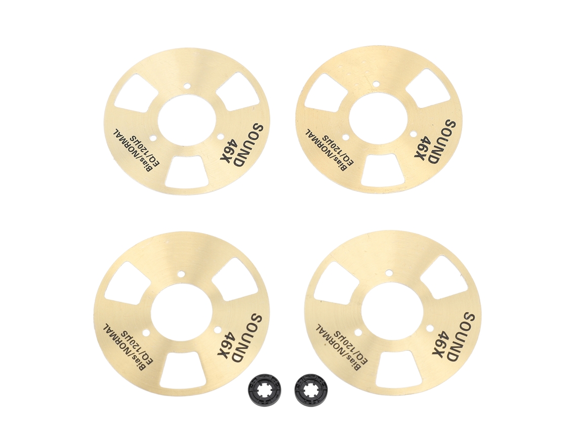 Reel to reel Tape Diy Feito por Si Mesmo Design de Alta Qualidade Mini Bobinas de Metal Fita em Branco EOOCOO