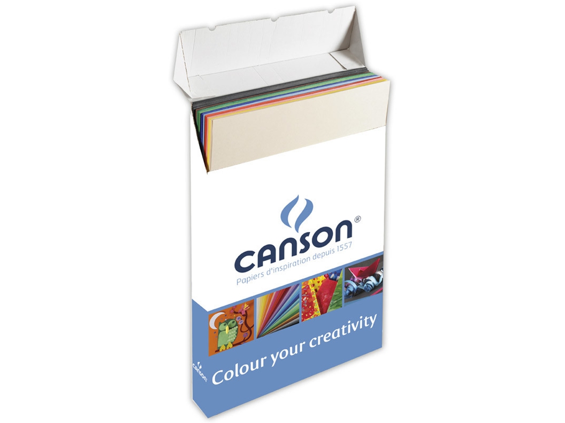 Papel artístico CANSON Colorline 50X70 25 folhas