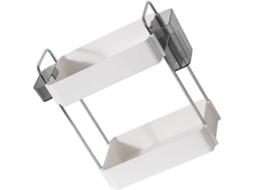 Organizador De Mesa Levemolo Com 2 Níveis Em Aço Inoxidável E Sistema Drenagem, Ideal Para Utensílios De Cozinha E