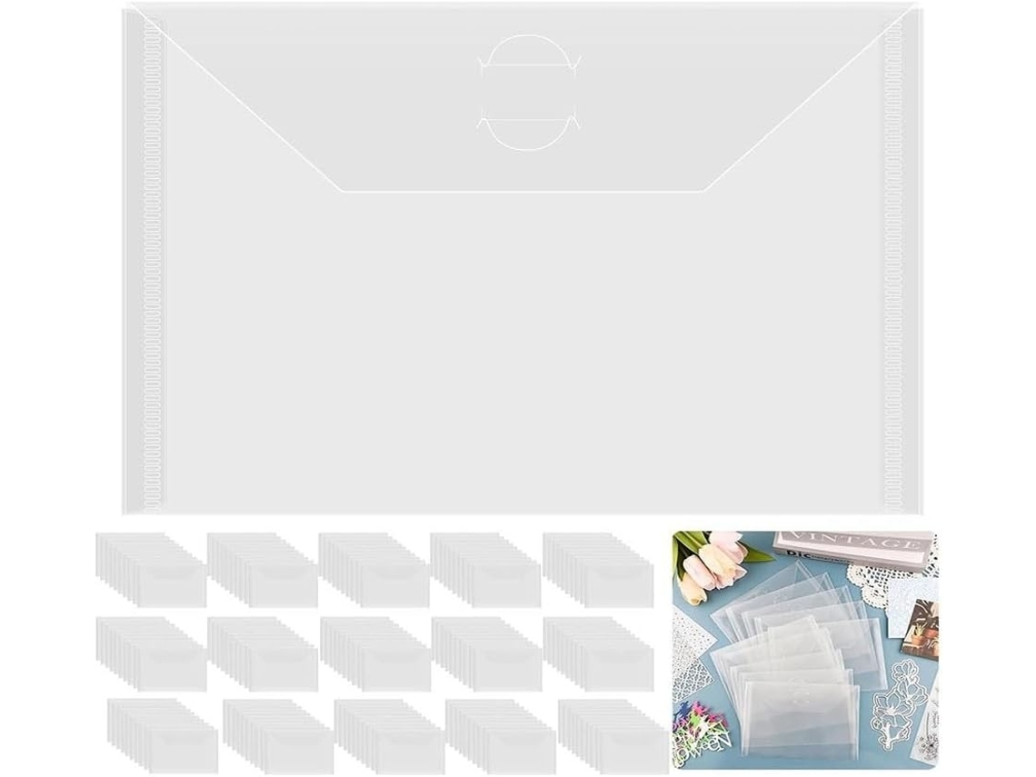 Pacote Com 150 Sacos Plásticos Reutilizáveis Para Armazenamento, Medindo 9,45 X 7,09 Polegadas