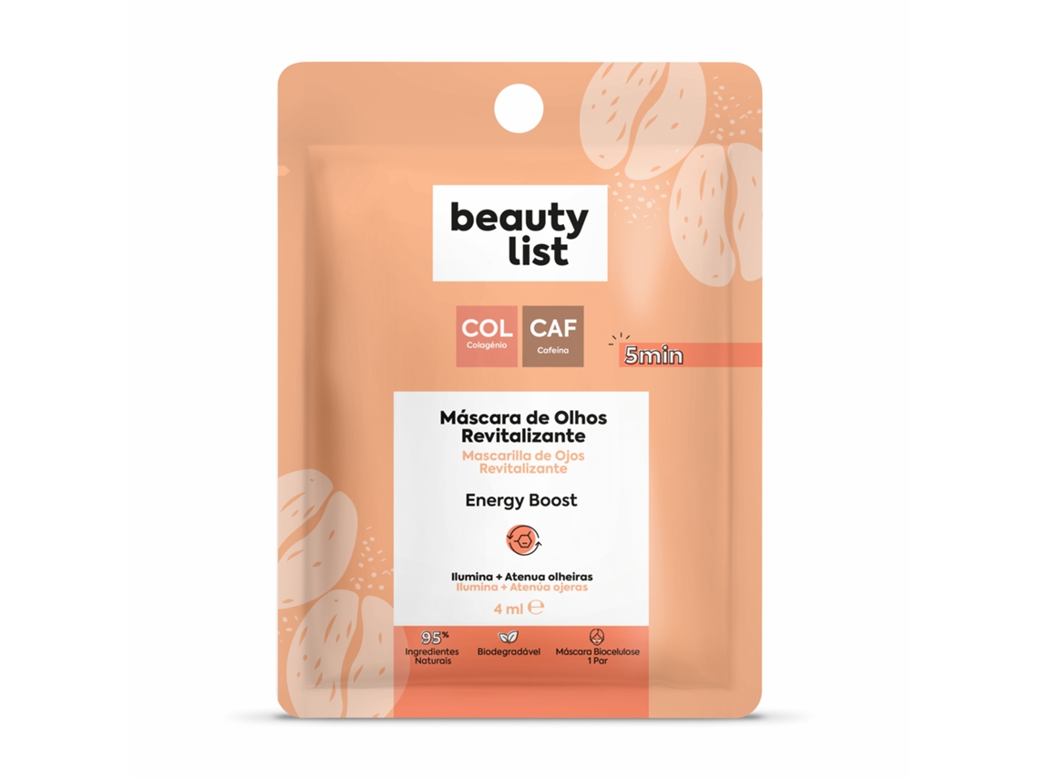 Máscara Olhos Revitalizante Energy Boost BEAUTY LIST