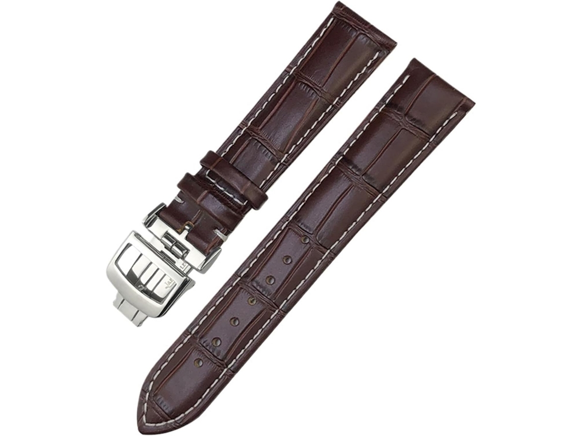 Pulseira de couro de 22 Mm de alta qualidade fácil resistente à água com fivela de aço inoxidável durável | S/MARCA