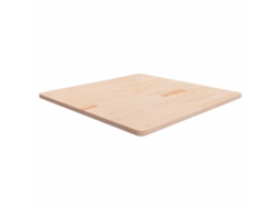 Vidaxl Tampo De Mesa Quadrado 90x90x2,5 Cm Carvalho Maciço Não Tratado