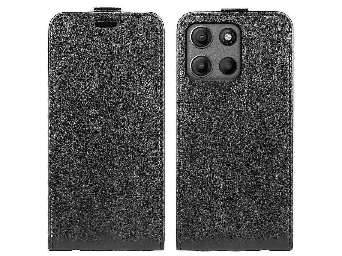 Capa De Celular De Couro Com Flip Vertical E Textura R64