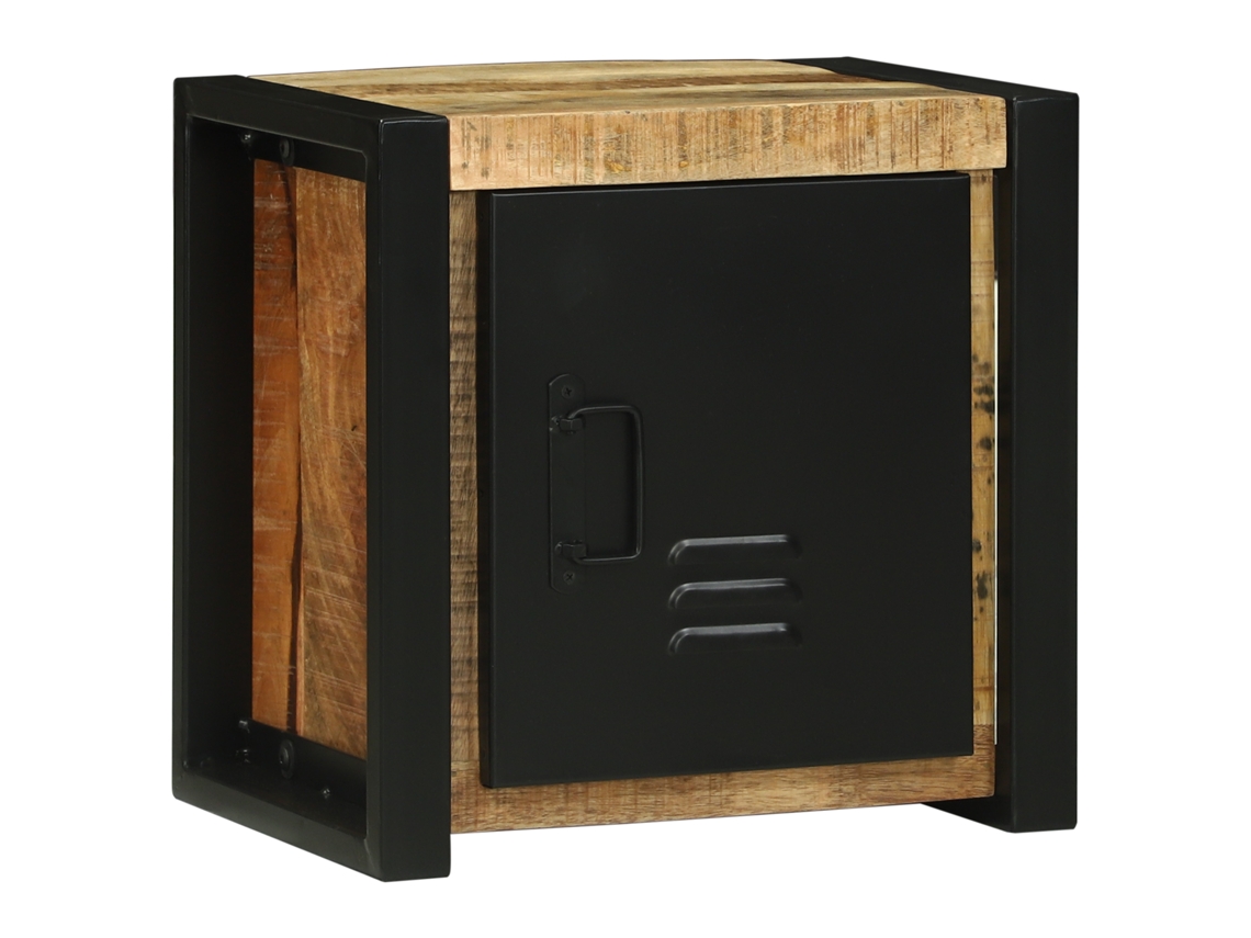 Conjunto 1 Armário De Banheiro Vidaxl Castanho Madeira De Mangueira Maciça (40 X 30 X 40 Cm)