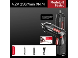 (modelo B Básico) Conjunto De Parafusadeira Elétrica Recarregável Sem Fio 4.2v Com Bateria E Furadeira