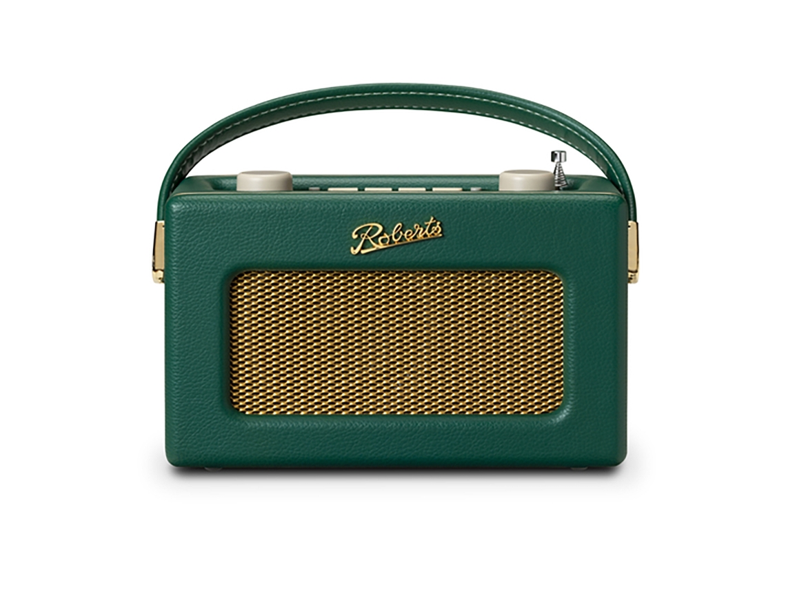 Rádio Retro Bluetooth Analógico e Digital Estilo Vintage Green Roberts