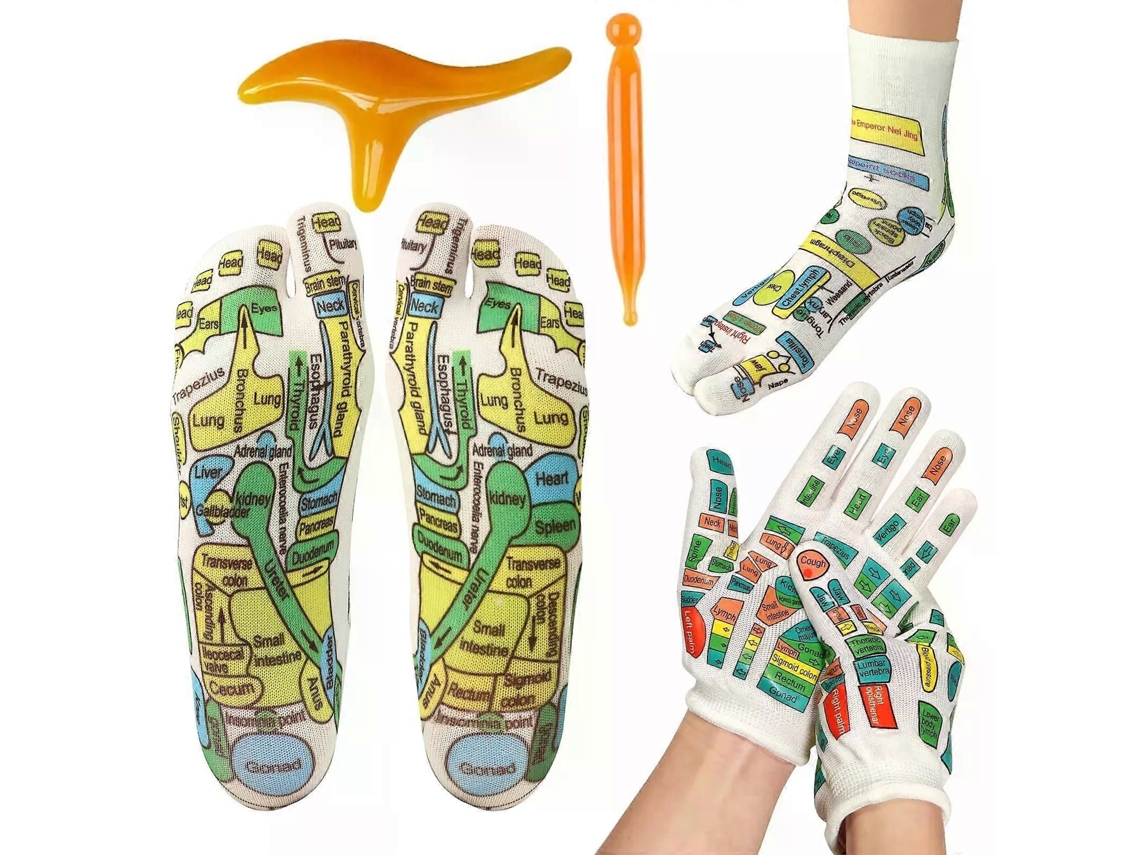 Meias De Acupressão Para Massagem Nos Pés, Aliviam Pés Cansados, Massageiam Pontos De Acupuntura E Massageiam Os Pés, São Uma Ferramenta De Fisio