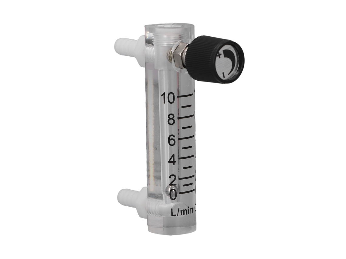 Medidor de Fluxo de Gás de Painel, 0-10LPM, Acrílico, Tester para Medição e Controle | S/MARCA
