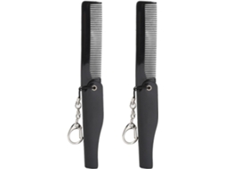 Escova De Cabelo Dobrável Portátil Para Homens, Pente De Bolso Para Viagem Com Dentes Finos, Antiestático Para Viagens