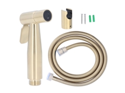Aspersor Bidet Inox Ajustável Pressão Portátil Fácil Instalação Ouro