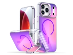 Capa De Celular Magnética Camaleão Brilhante Com Suporte Para Lentesroxo - Iphone 16e