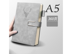 Caderno A5 Cinza BRILVIBERA