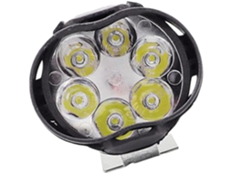 Farol De Neblina Led Para Motocicleta, Suporte De Montagem Em Plástico Preto