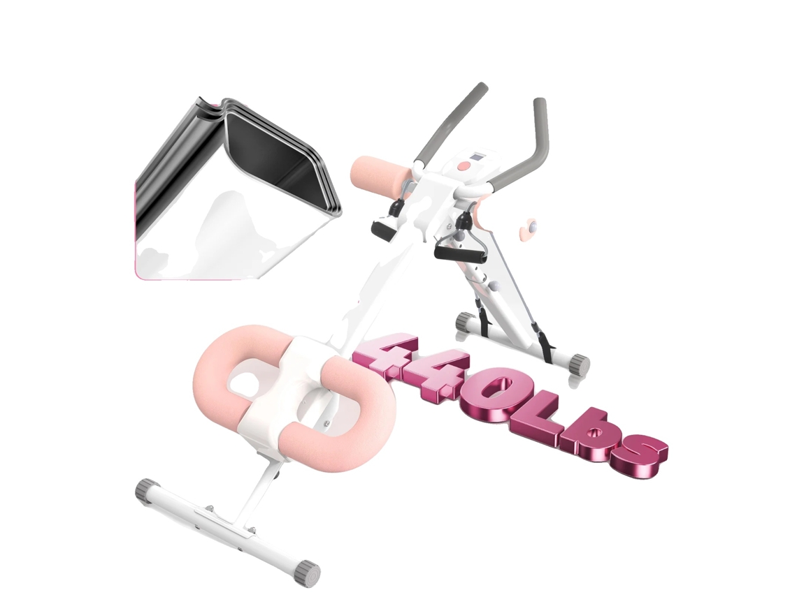 Máquina De Abdômen, Plástico Abs, 10,2 X 5,7 X 3,9 Polegadas, 1,5 Lbs, Resistência Ajustável, Treinamento De Força
