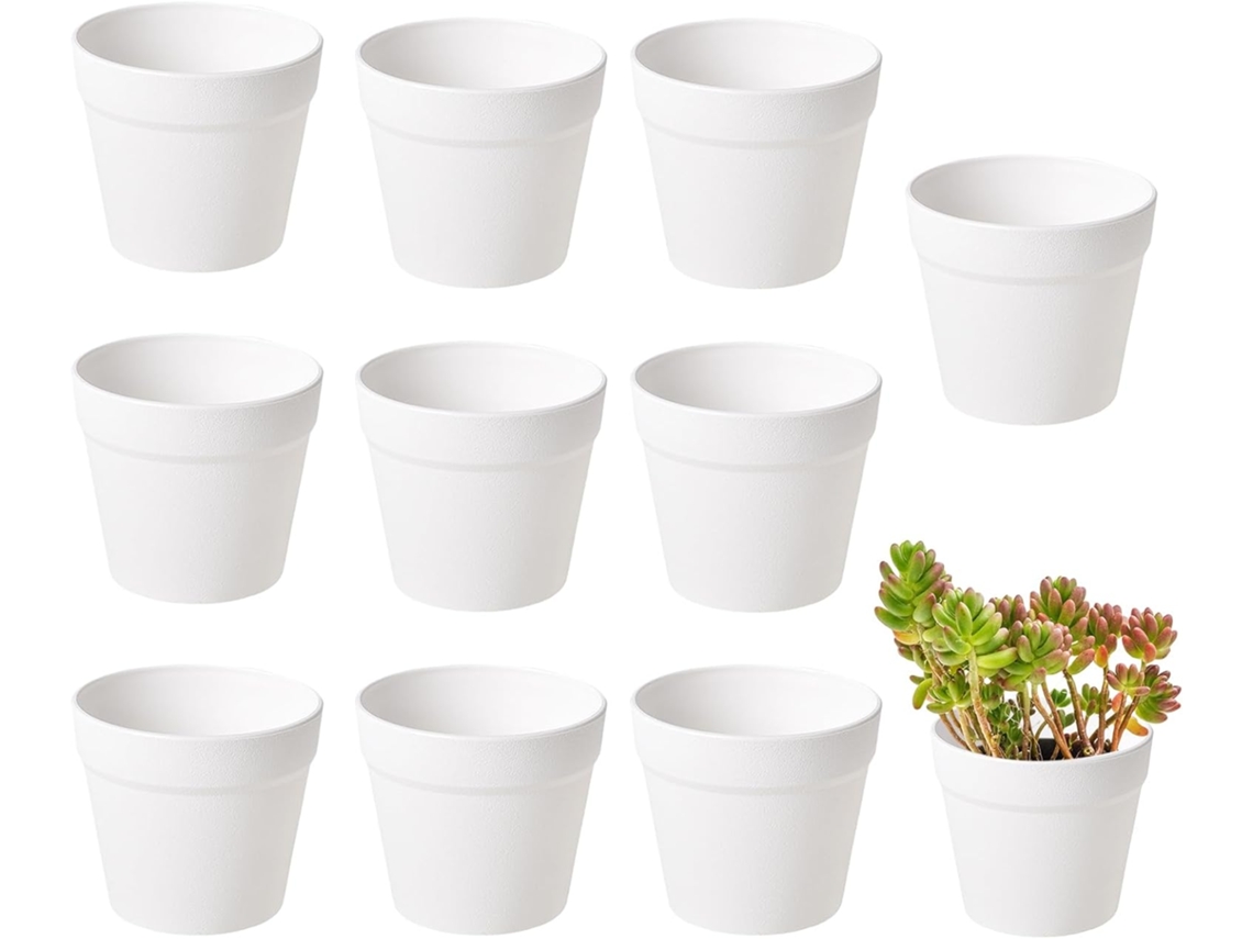 Vasinhos Portáteis À Prova de Vazamentos para Suculentas, Ideais para Jardim, Varanda e Terraço, Perfeitos para Cactos, CHABERLU