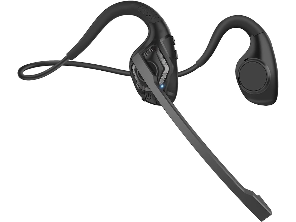 Fone De Ouvido Bluetooth Loufy, Fone De Ouvido Aberto Sem Fio Com Cancelamento Ruído E Microfone, Ideal Para Escritório