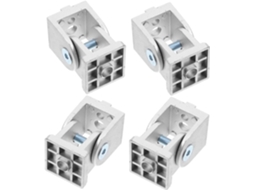 Conjunto De 4 Juntas Pivotantes Flexíveis Em Liga Zinco Para Perfis Alumínio Extrudado Da Série 3030, Acessórios De