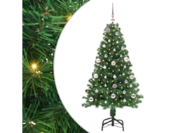 Conjunto 1 Luzes De Cordão Decorativas Vidaxl Verde Pvc (150 Cm)