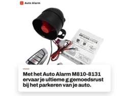Sistema De Alarme Automático Inalâmbar - Sistema De Proteção Contra Furto - Sistema De Vibração - Eletrónica - 12v - Inclui Comando Remoto - Segurança