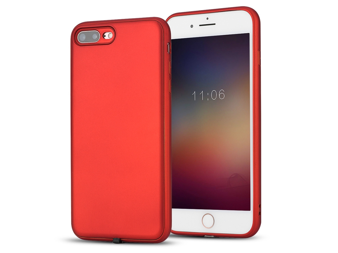 Capa LAXISCREED Carregamento Sem Fio Iphone7 Plus Vermelha