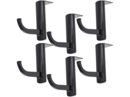 Suporte Organizar Vos Écouteurs De Manière Pratique Et Ordonnée 6pcs Pour Casque Audio En Plastique Noir