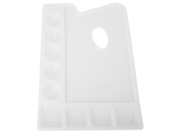 Paleta De Pintura Rectangular De Pvc Plástico Espesorada Para Óleo, Acuarela Y Acrílico