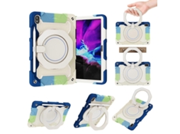 Capa Para Tablet Lenovo Tad P11 Armor Em Silicone Com Contraste De Cores E Pc