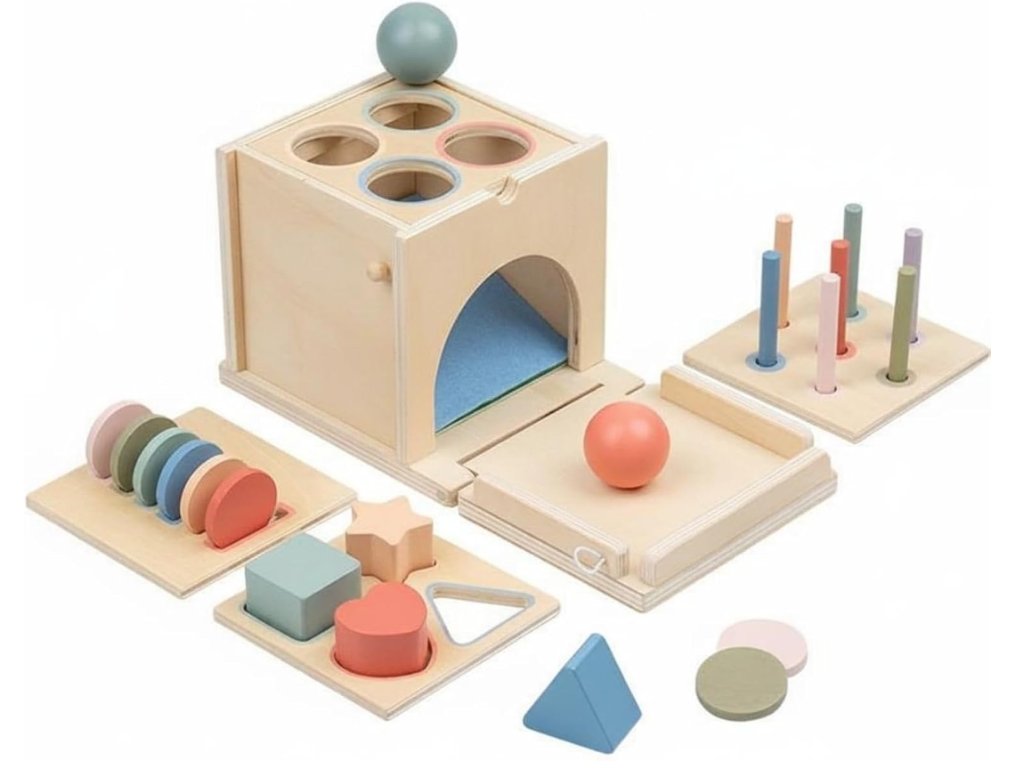 Brinquedo Educativo Infantil: Caixa De Encaixe E Classificação Com