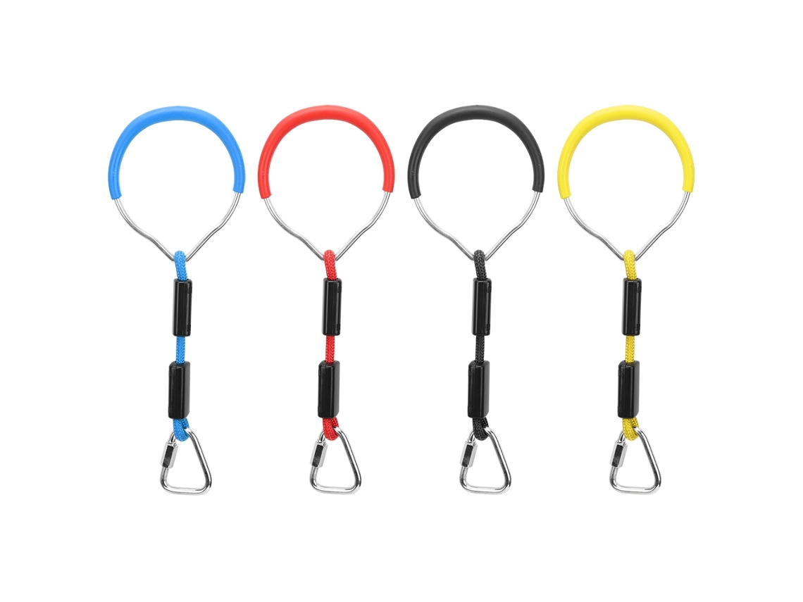 Conjunto de 4 Anéis Gimnásticos Coloridos, para Crianças, Parquinho, Escalada, Esporte