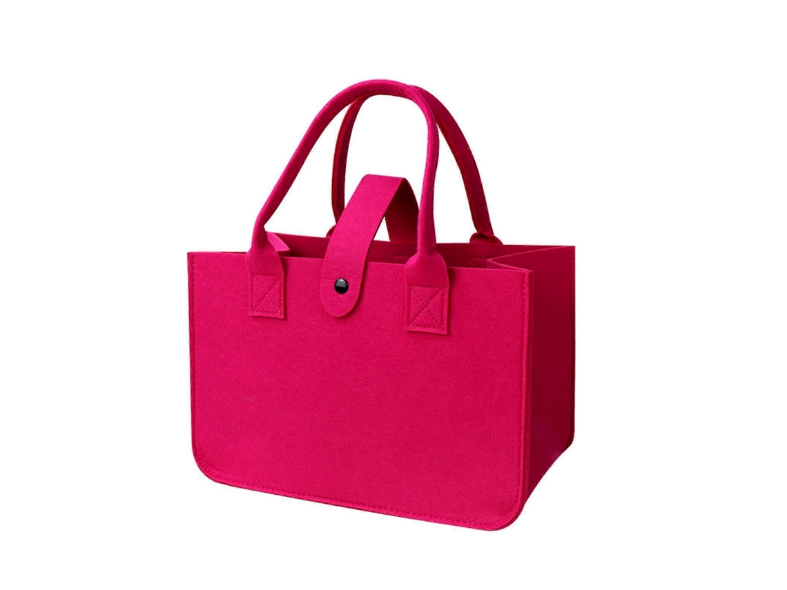 Sacola Dobrável de Feltro Resistente a Rasgos, Ideal para Compras, Piqueniques e Uso Diário. Amarela. GOKOCO