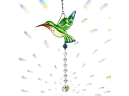 Cristal Beija-flor Suncatcher - Lustre Pendurado Prisma Para Janela Ornamento De Criador De Arco-íris