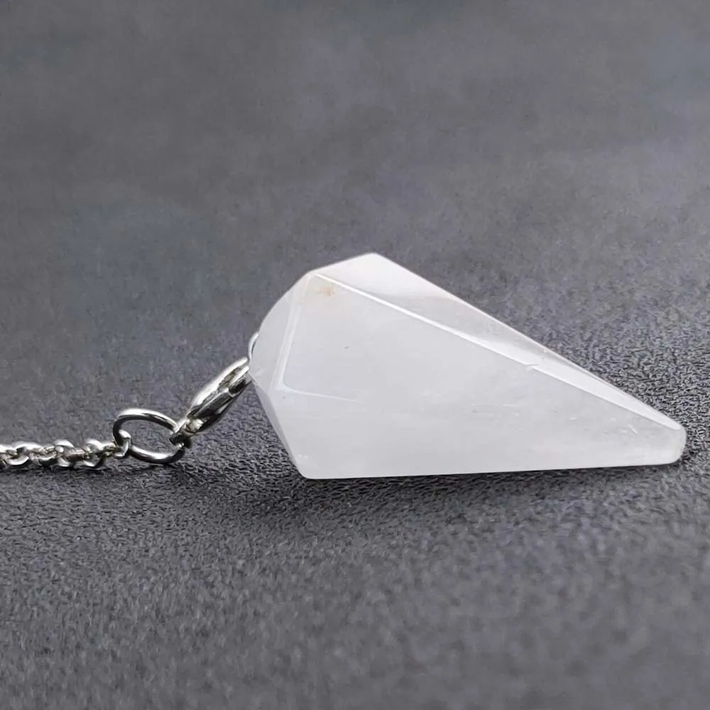 (cristal Branco) Pingente De Cristal Natural Hexagonal