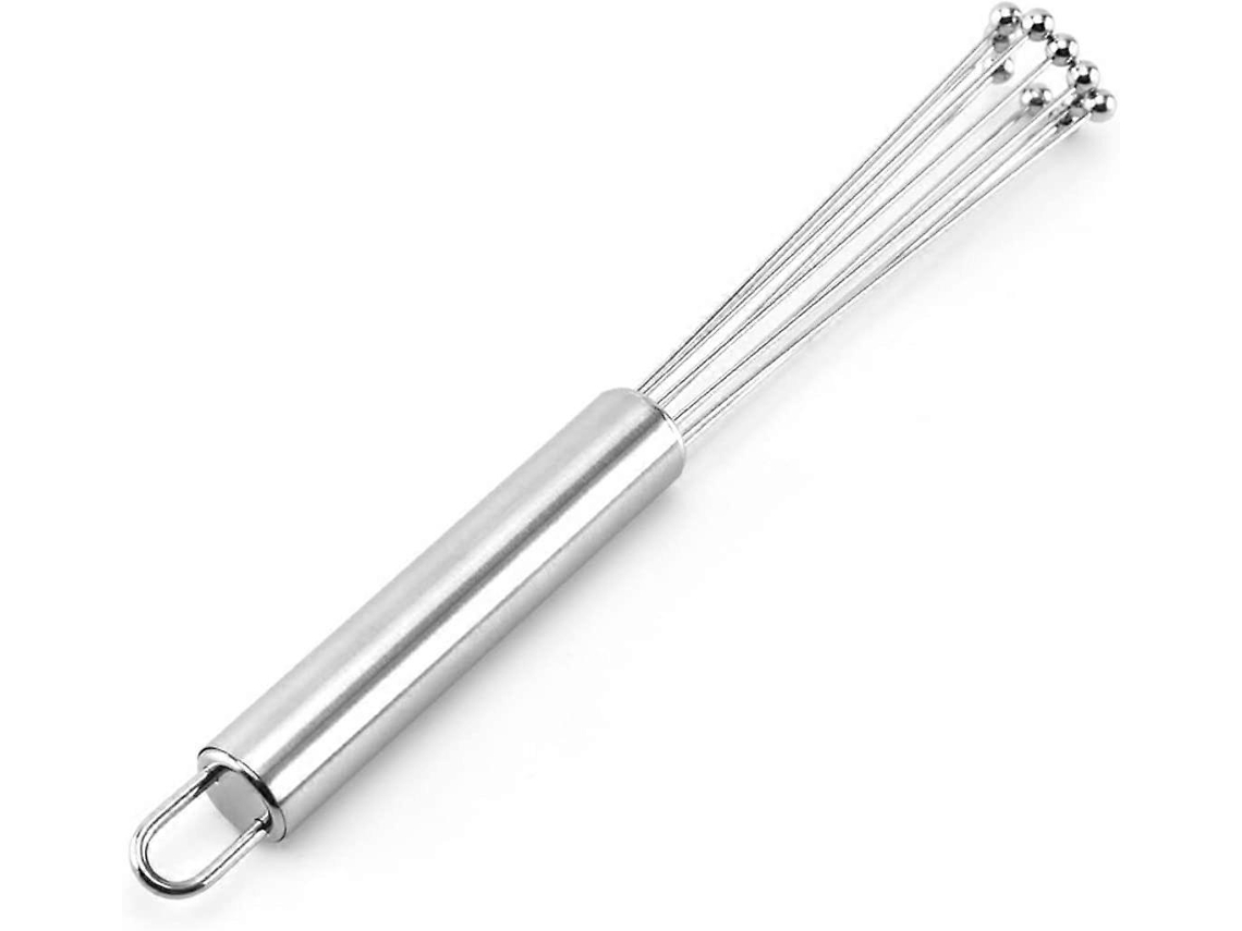 Batedor Manual em Aço Inox 430, Ferramenta de Confeitaria para Bater Ovos, Creme Ou Café, 25,4 Centímetros