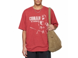 Rockinstone Conan White Heather Red Adult T-shirt Size:xl