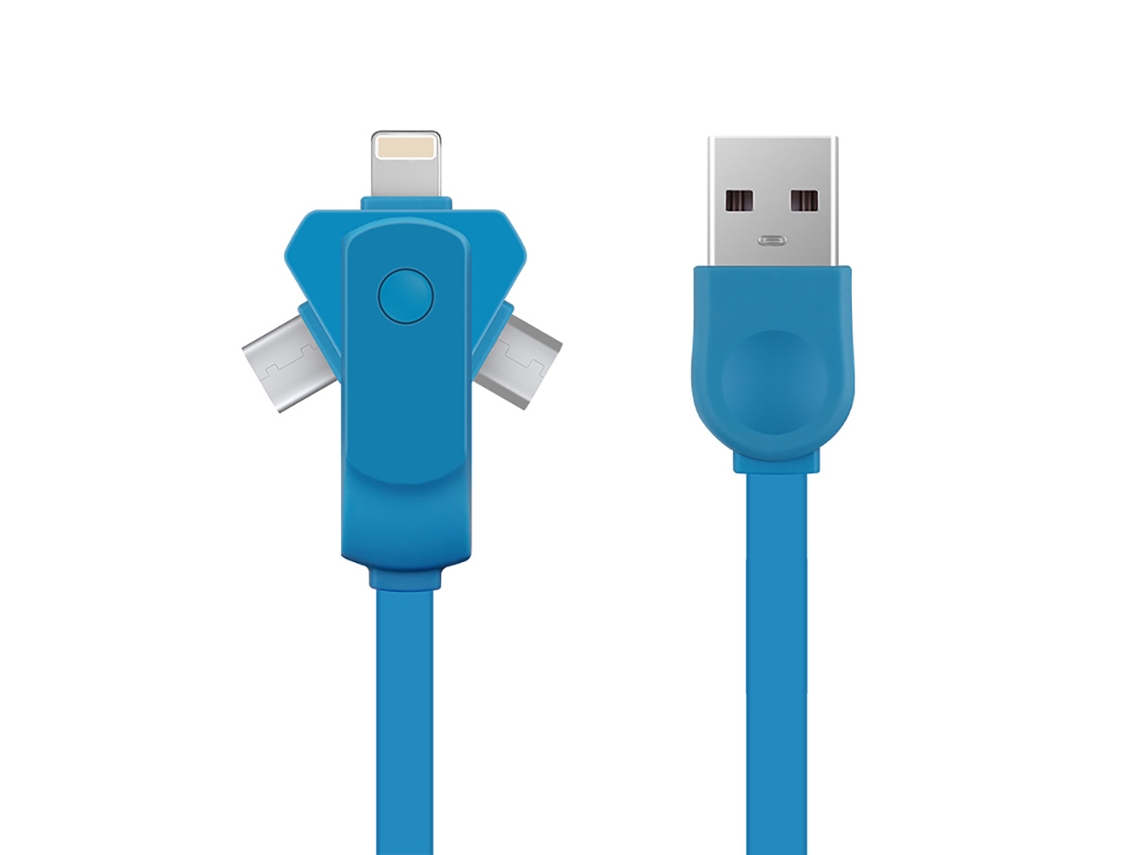 Cabo de Dados LAXISCREED 3 em 1 Fast Charging