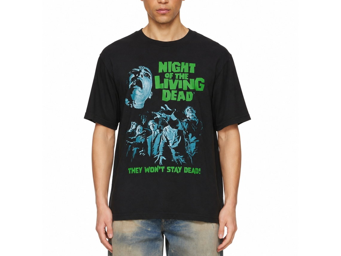 Rockinstone Night Of The Living Dead Notld Cool Tones Smoke T-shirt Size:m