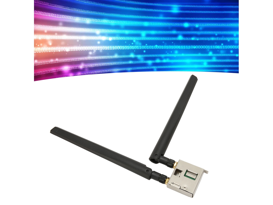 Placa De Rede Sem Fio Wifi 6 Dual Band 2,4 Ghz 5 Ghz 1730 Mbps Ngff M.2 Ax200ngw Bt5.2 Com 2 Antenas Slowmoose