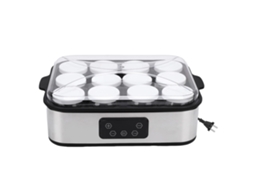 Laxiscreed Máquina De Iogurte 12 Xícaras Com Controle De Temperatura E Temporizador Para Uso Doméstico E Comercial