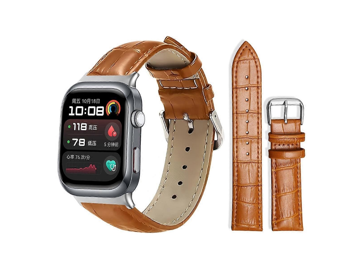 Pulseira De Couro Com Fivela De Pino E Textura De Bambu Xdfind
