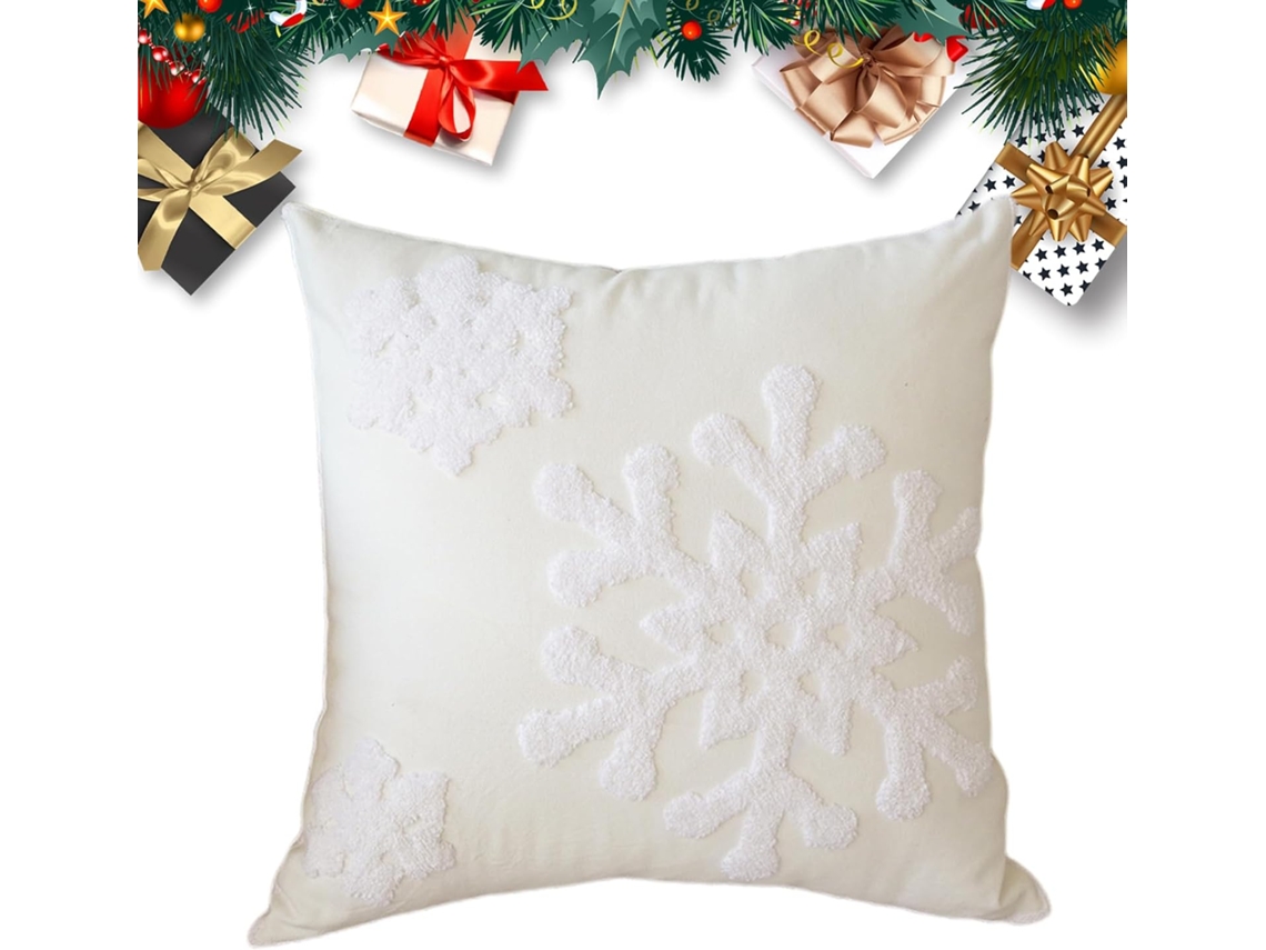 Capas De Almofada Natalinas 45x45 Cm Laváveis Para Celebrações E
