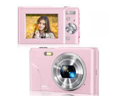 Resolução Compacta Portátil Da Câmera Digital 48mp Hd Tela De 24 Polegadas Rosa Cuich