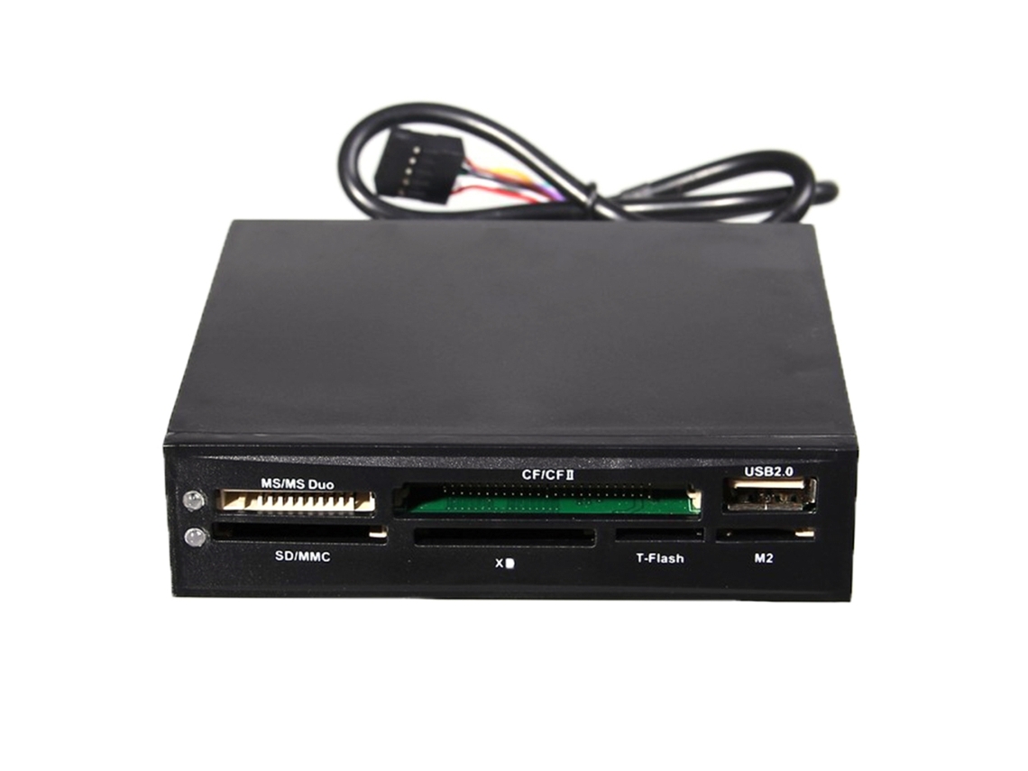 Leitor De Cartão Usb Sd Mmc Xd Tf De 3,5 Polegadas Interno Ms Cf Md Aquaforge