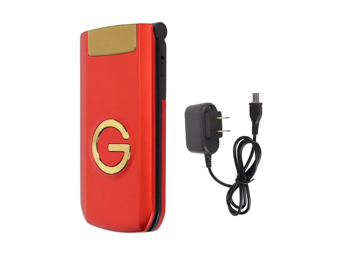 Mali telefone Flip Desbloqueado Gsm Dual Sim com Bateria 4800mah Botões Grandes para Idosos Vermelho G9000