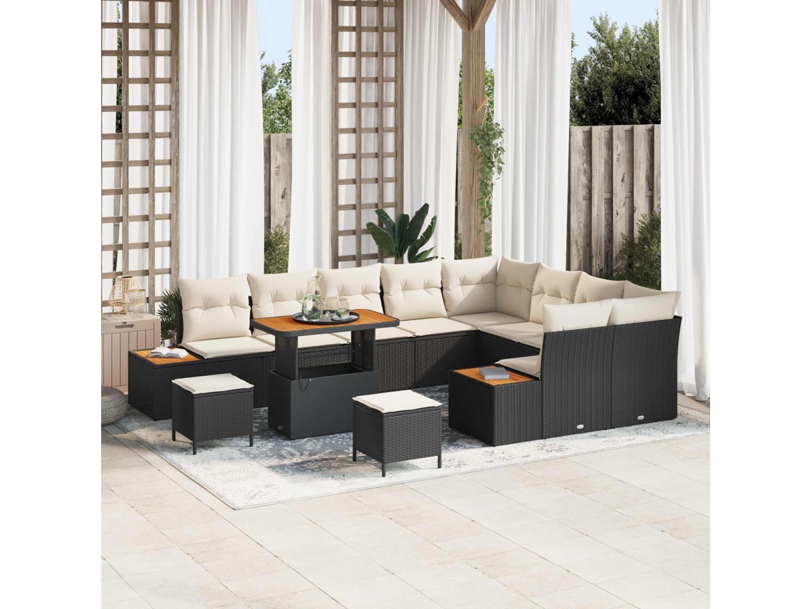 Vidaxl Conjunto De Sofá De Jardim 12 Unid. 11-número De Lugares