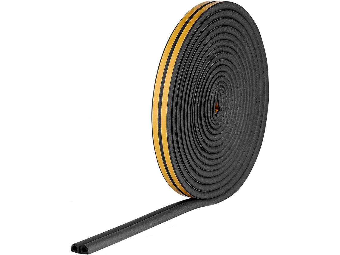 Lurelia Borracha Vedante Para Portas E Janelas 9,75 M 9 Mm 6 Mm Preto Dianteiro Redução De Ruído Anti-poeira