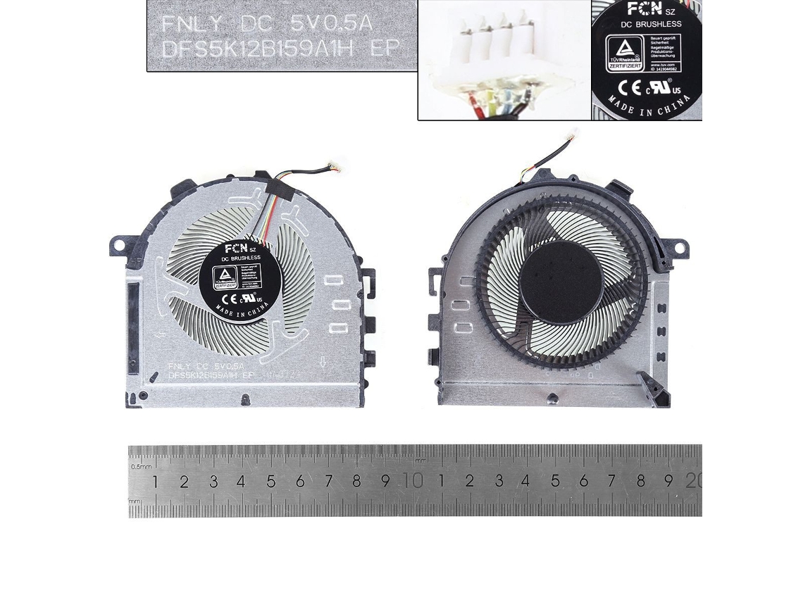Ventilador Notebook Lenovo Ideapad Gaming 3 15ach6 5h40s20432 82k2gpu,org Compativel